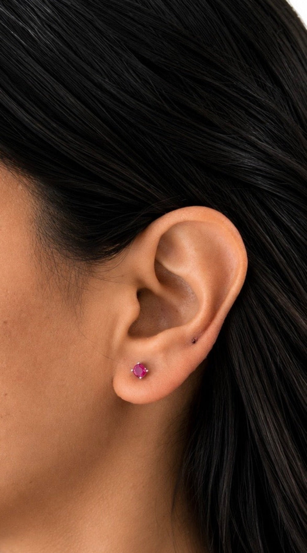 Oval Birthstone Stud Earrings