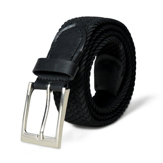 Braided Black Canvas Belt - Osadia Concept Store