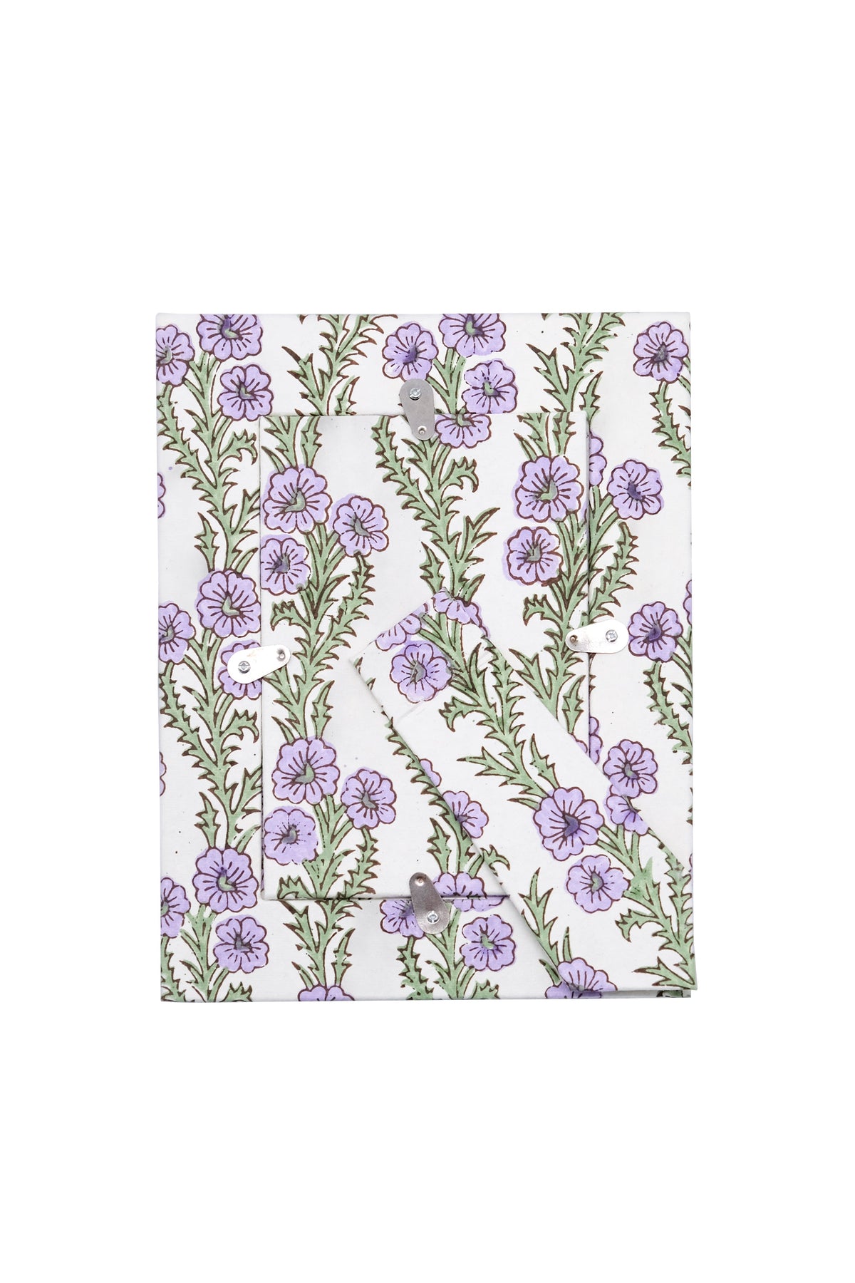 Purple Forget-Me-Not Picture Frame with Oval Opening, 4x6