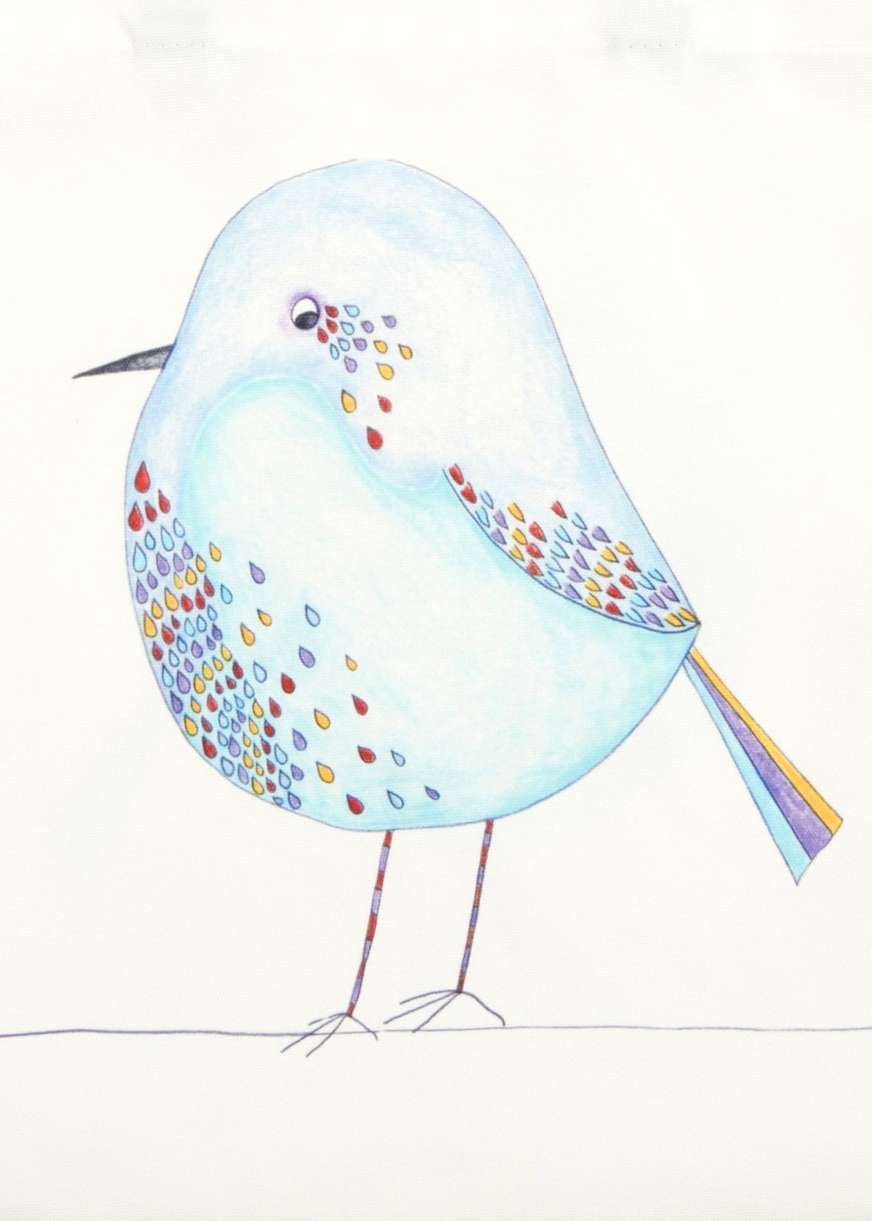 Jean "Bird Bird" Tote Bag