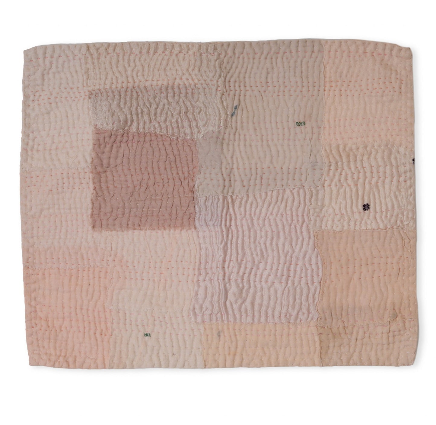 S/2 Mosaic Fray Patch Kantha Placemats