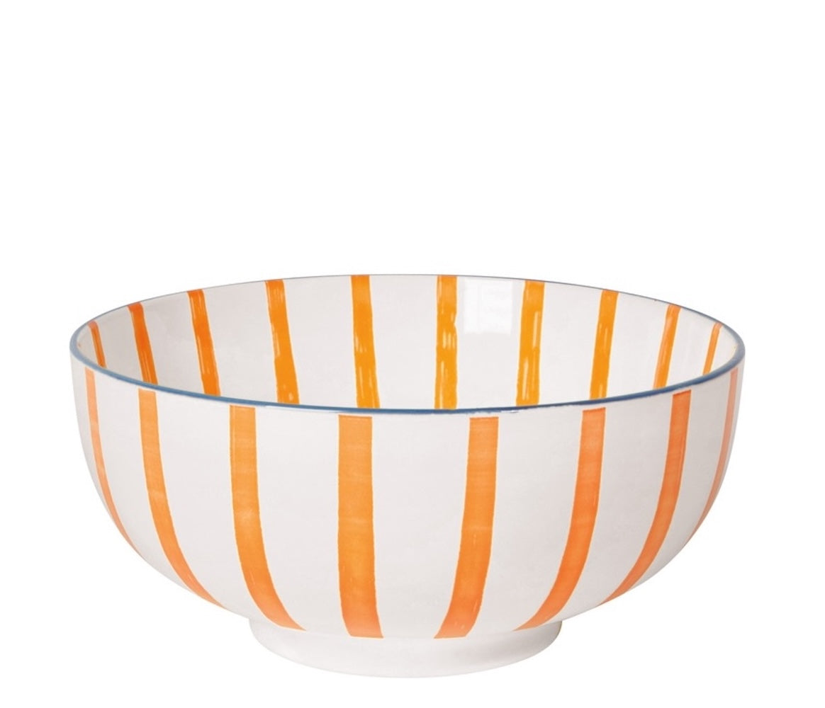 Set of 3 Bowl Stamped 8in Citrus Burst