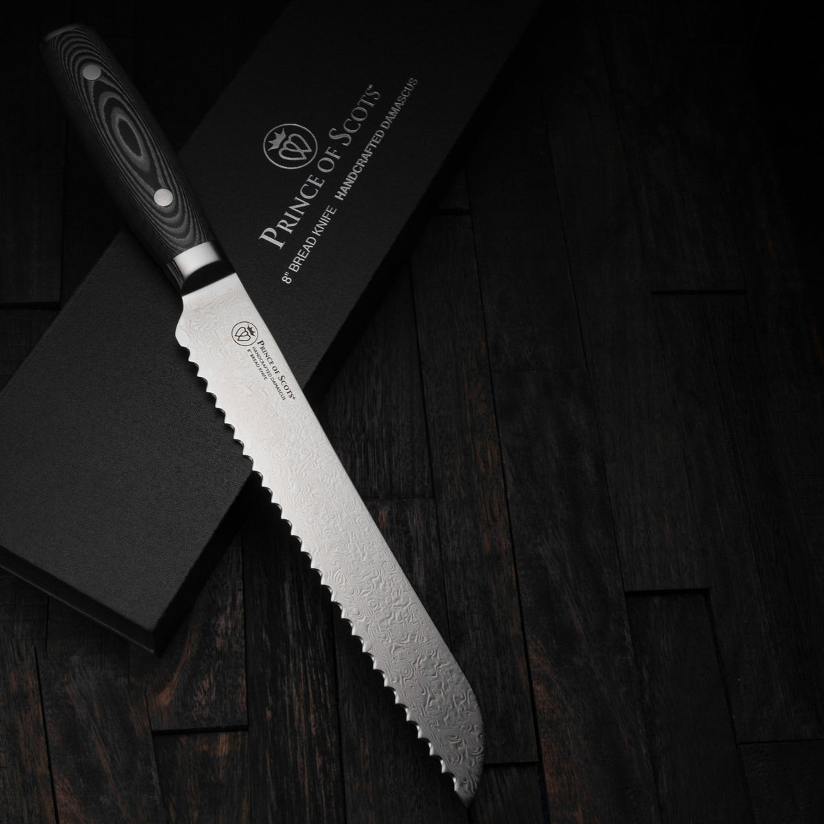8 Inch Damascus Bread Knife
