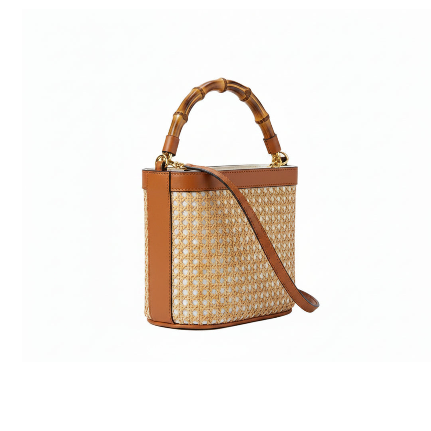 Tara Cane Wicker Bucket Bag