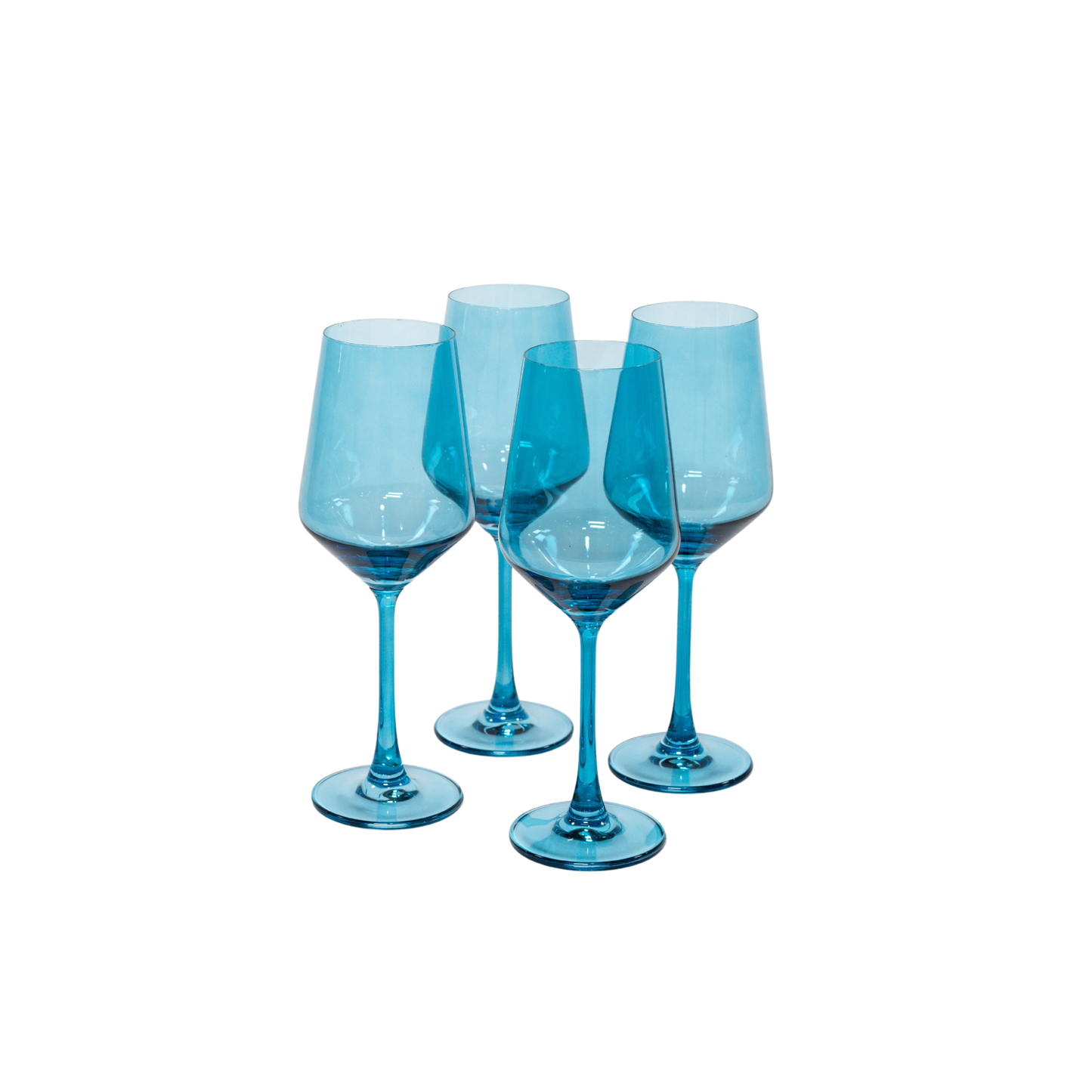 Blue Lagoon - Colored Wine Glass