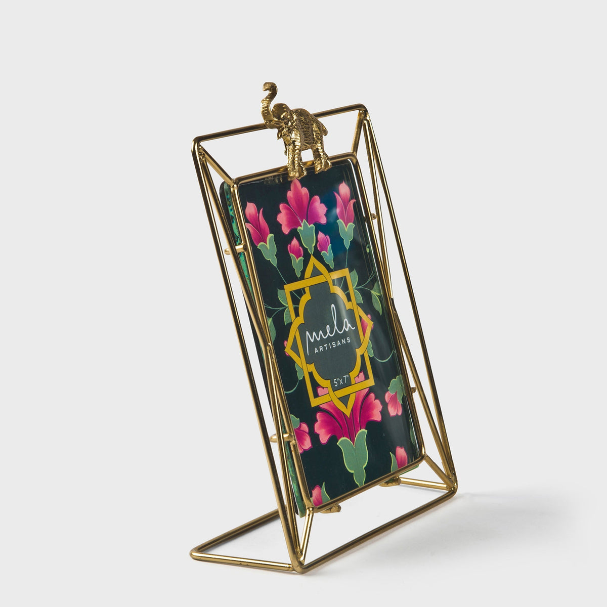 Gilded Elephant Photo Frame – 5x7, Gold