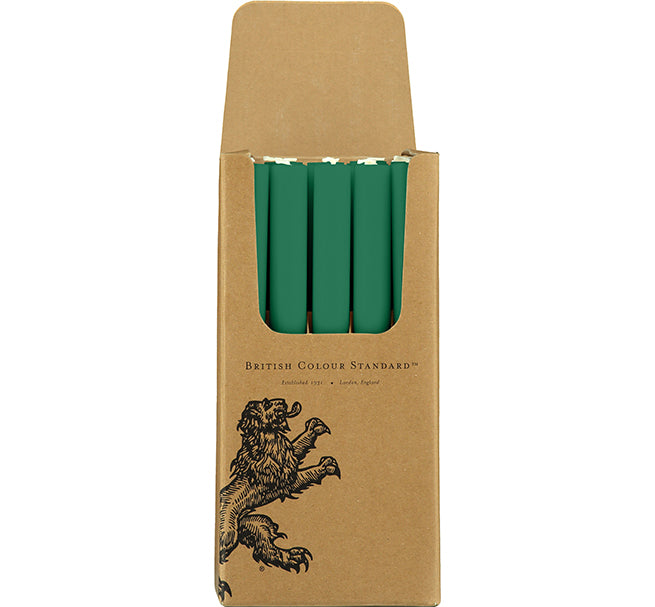 S/25 Beryl Green Dinner Candles