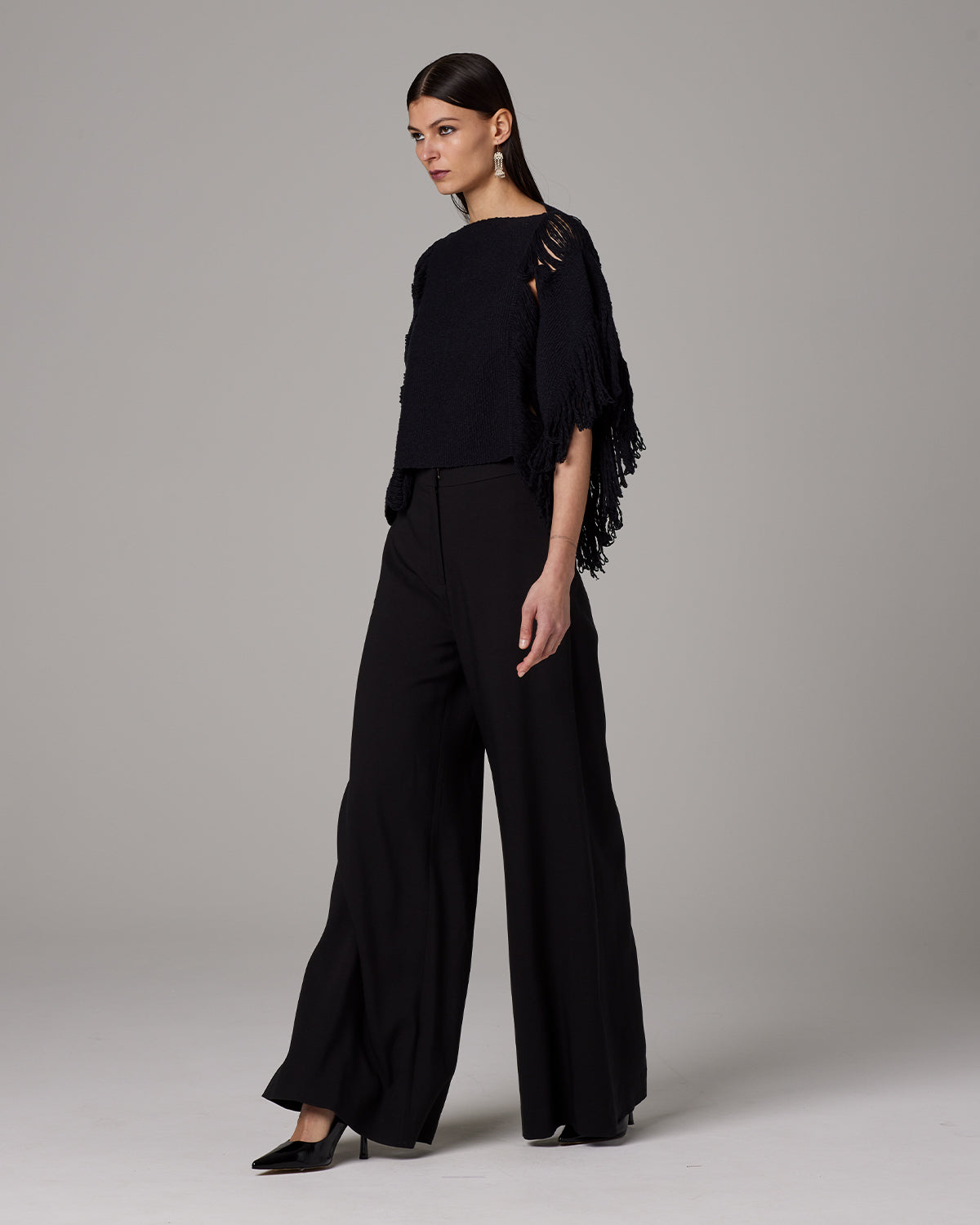 Lace Fringe Crop Top