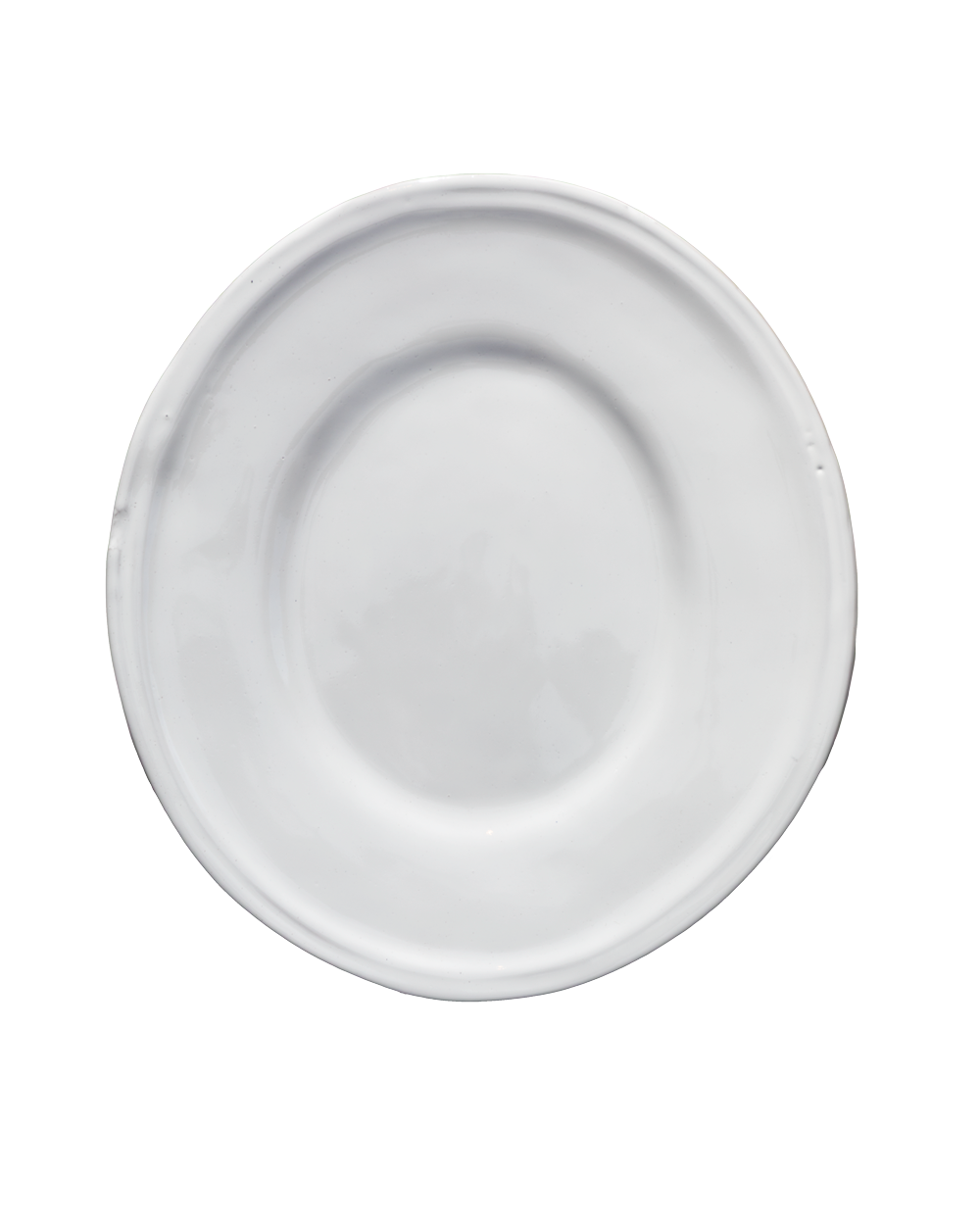 Oval Dessert Plate in Milk White Gloss - Set of 4