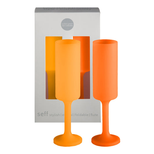 Buttermilk + Cantaloupe | Seff | Unbreakable Champagne Flutes