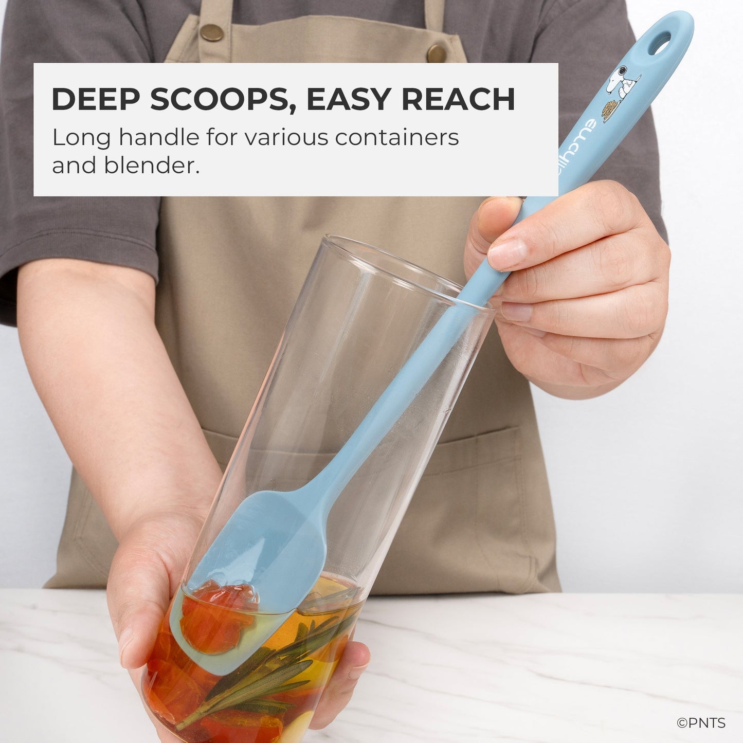 Elihome x Peanuts 8 Piece Silicone Spatula Set