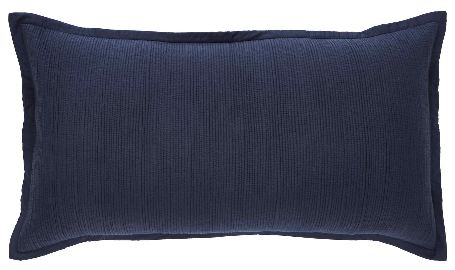 Laela Channel Stitch Cotton Coverlet Sham - Clearance