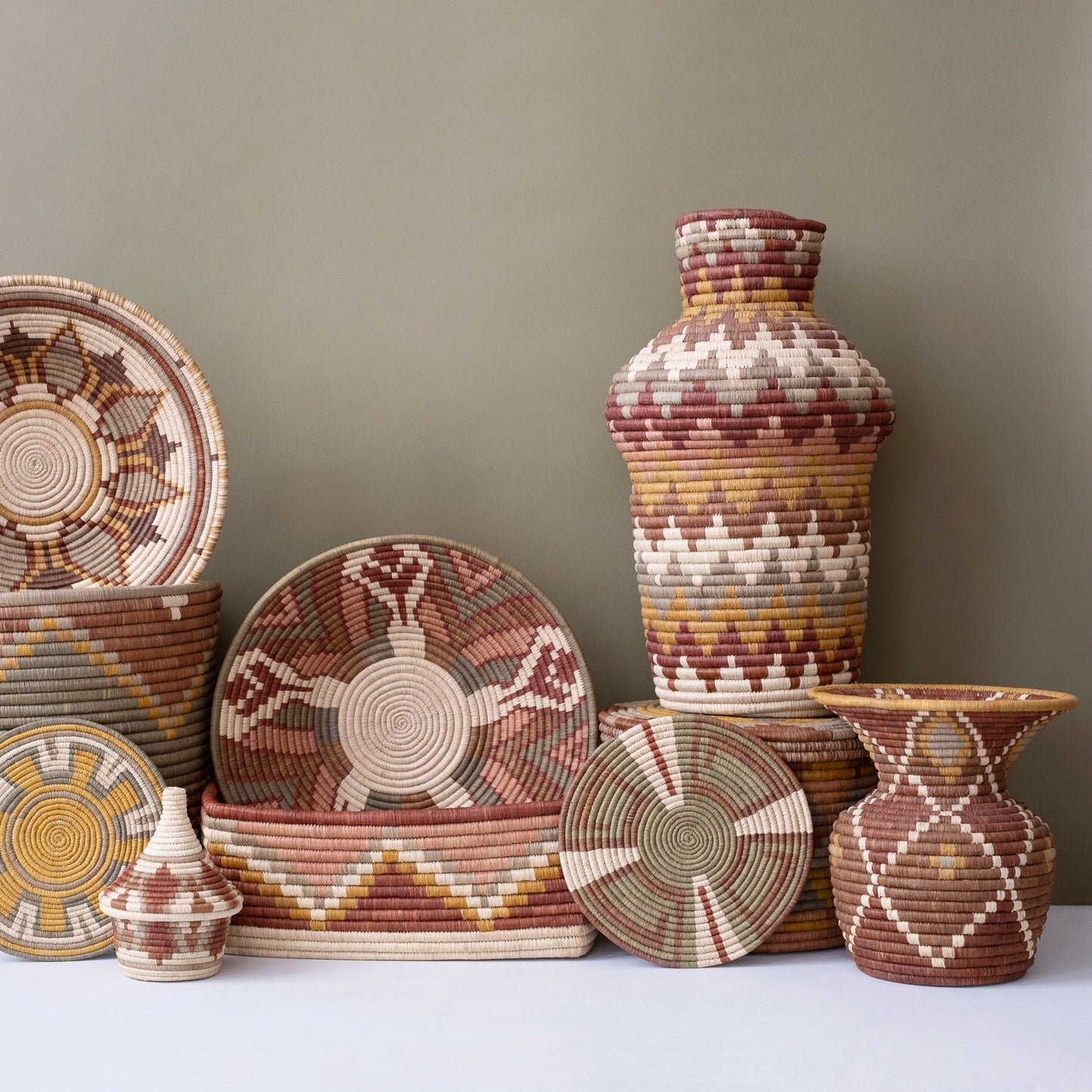 Zig Zag Grandmother Vase ~ Elevate Collection