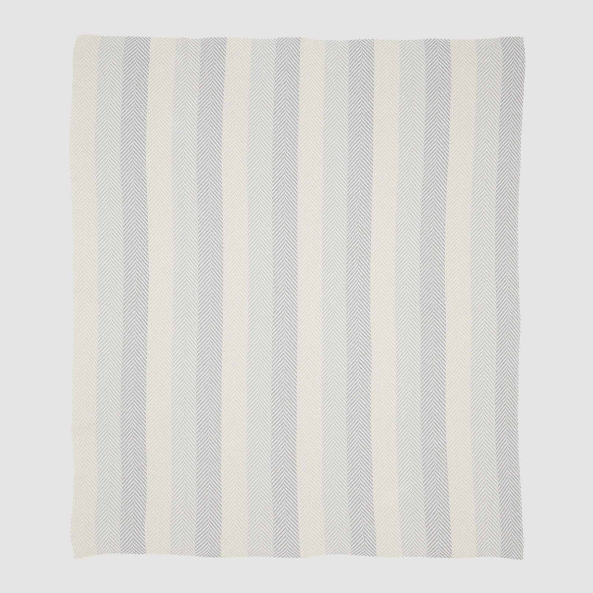 Herringbone Hues - Cotton Sustainable Knit Striped | Chevron Throw Blanket