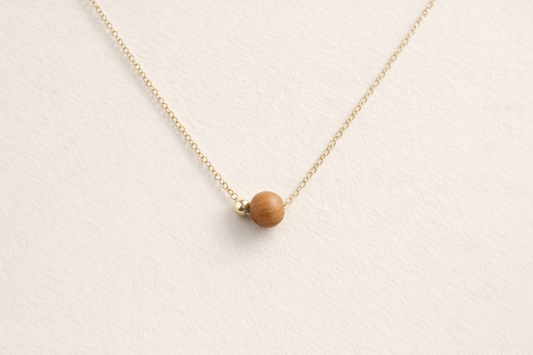 Connection Necklace | Gold Fill + Sandalwood