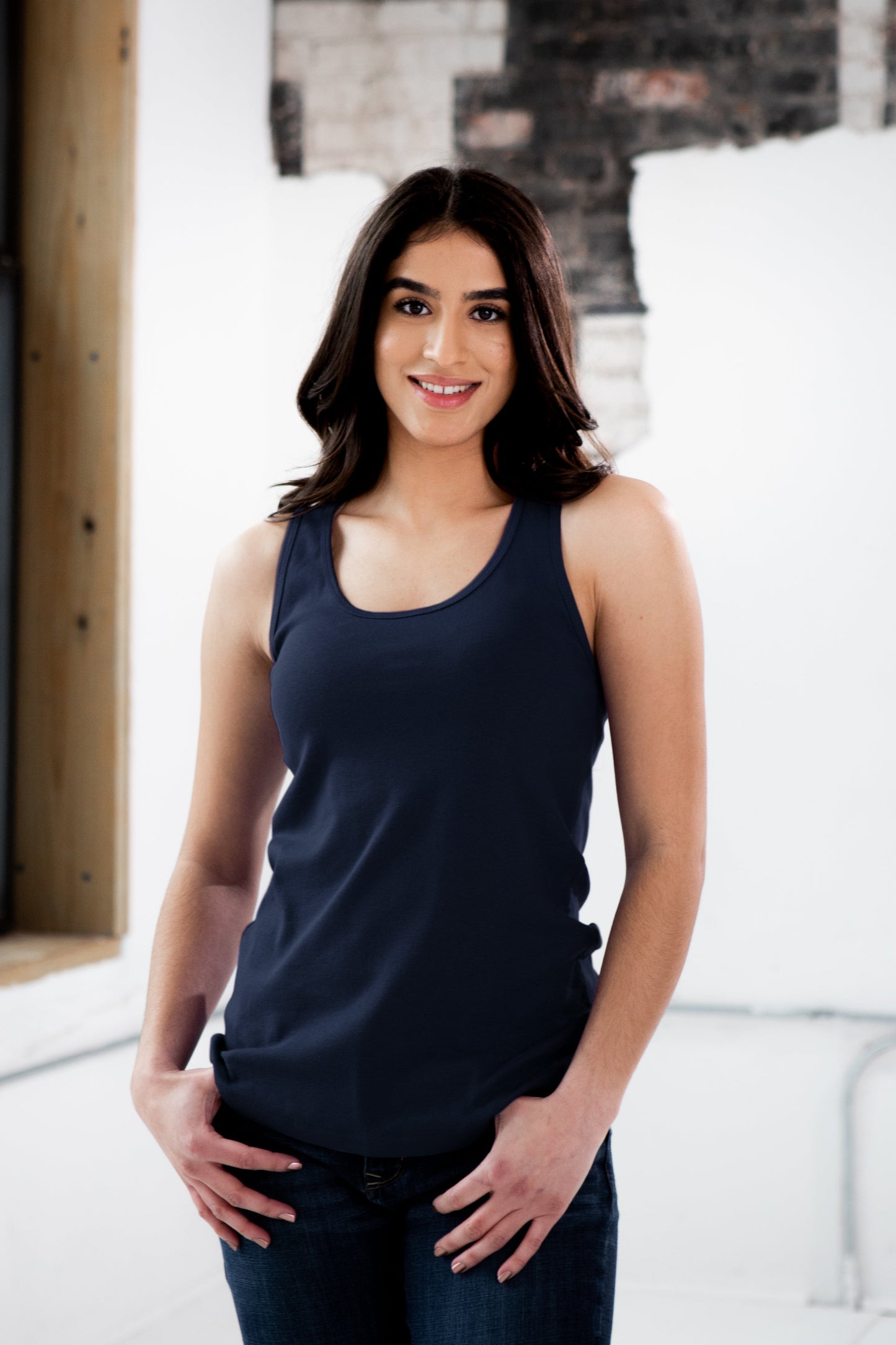 Ladies Premium Cotton Rib Racerback Tank - Osadia Concept Store