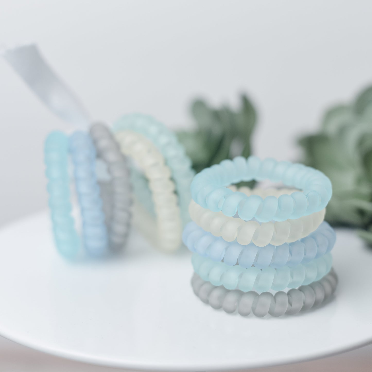 Large Lauren Lane Hair Coil Set in Sea Glass