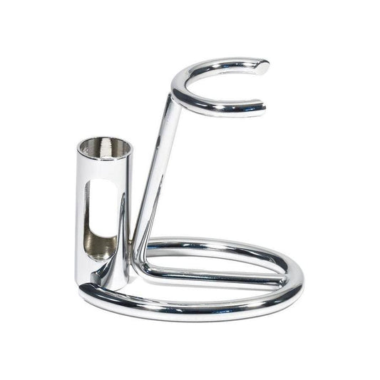 Omega Chrome Plated Shaving Brush and Razor Stand #226