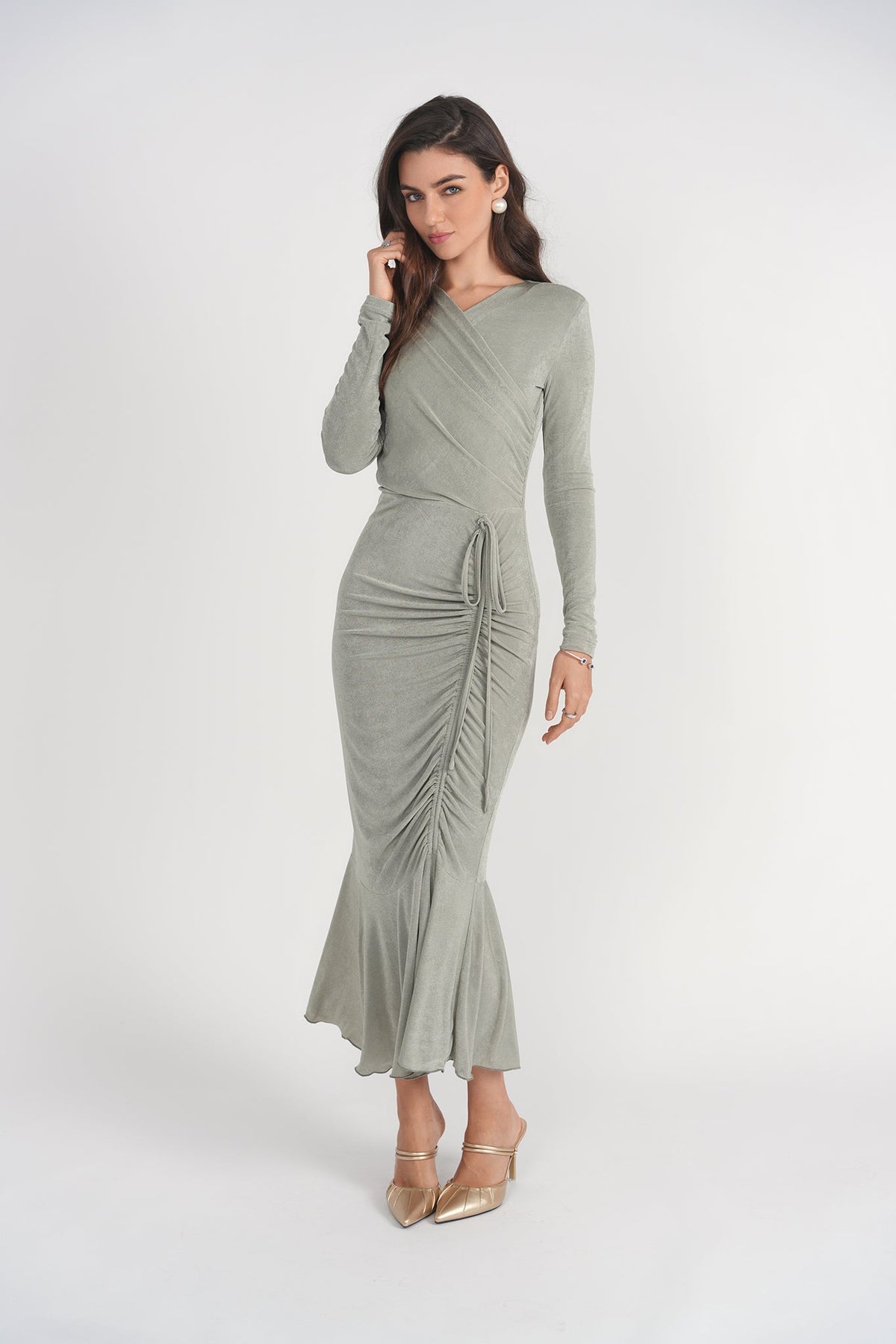 Valerie Midi Dress- Seafoam