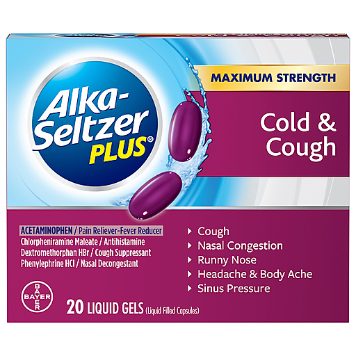 Alka-Seltzer Plus Maximum Strength Cold & Cough Liquid Gels