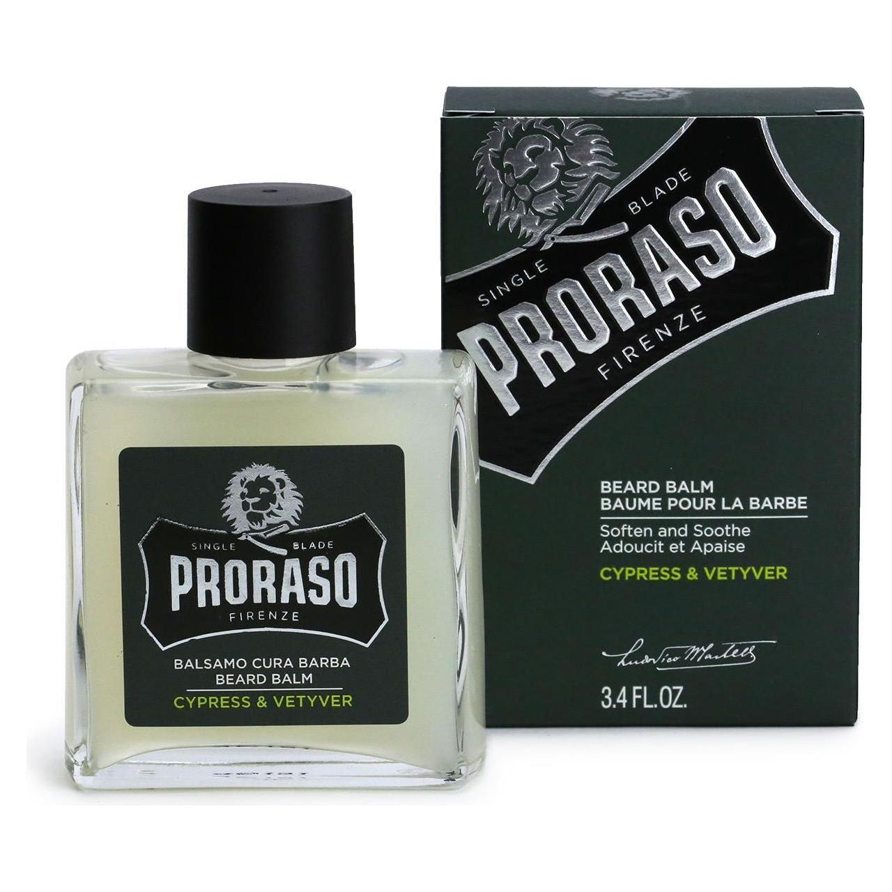 Proraso Single Blade Cypress & Vetyver Beard Balm 3.4 Oz