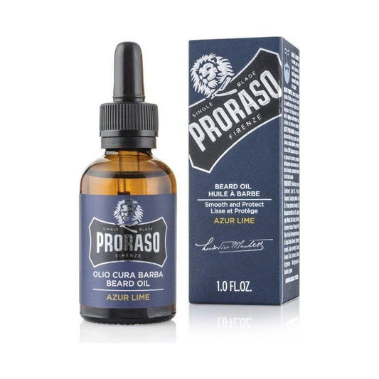 Proraso Single Blade Azur Lime Beard Oil 1 Oz