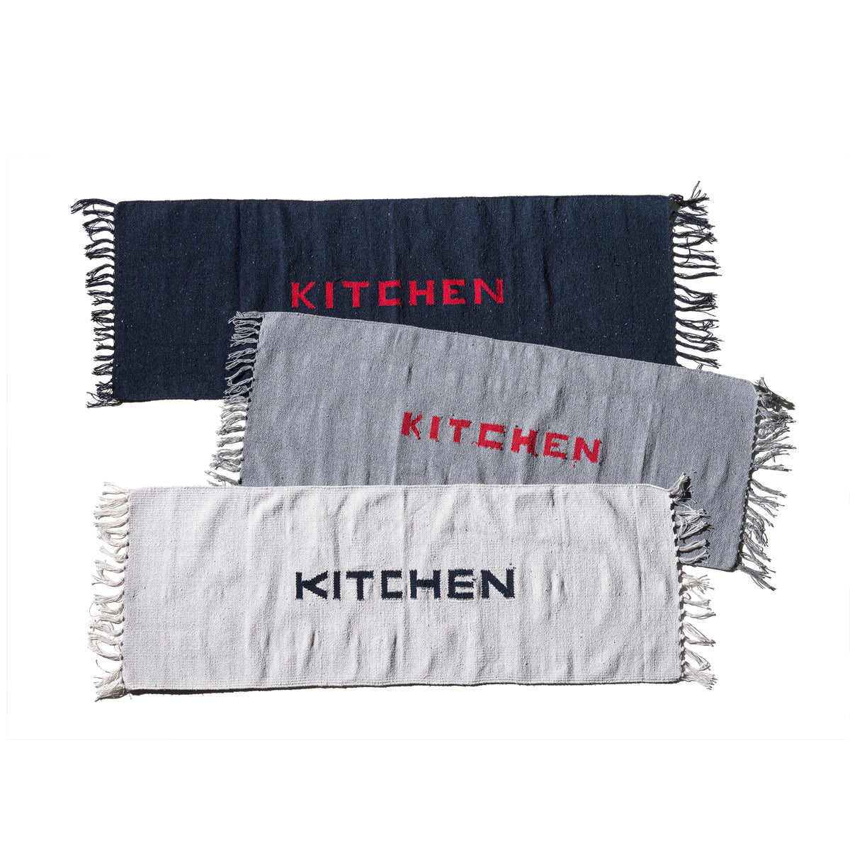 HANDLOOMED RECYCLE YARN KITCHEN MAT