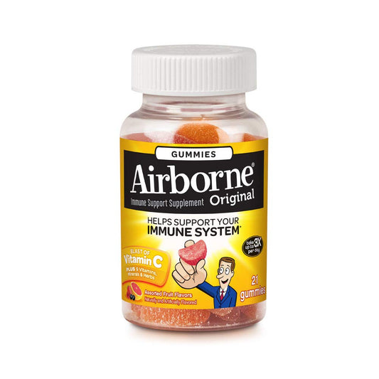 Airborne Immune Support Supplement, Original, Gummies, Assorted Fruit Flavors