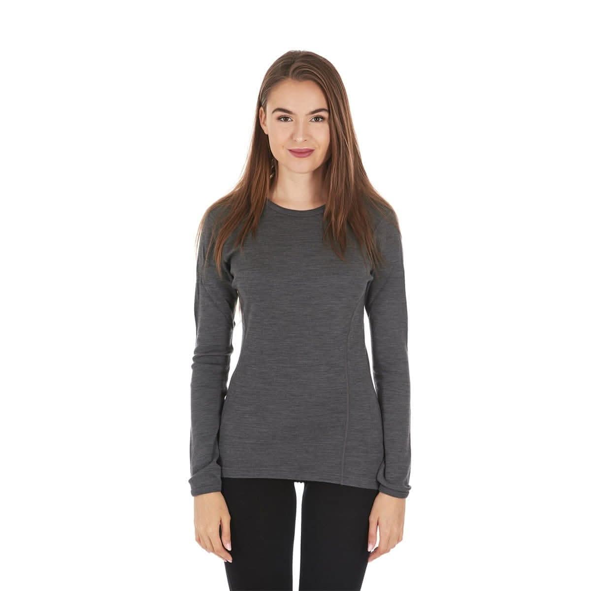 Midweight Women's Wool Crew Top -  100% Merino Wool - Osadia Concept Store