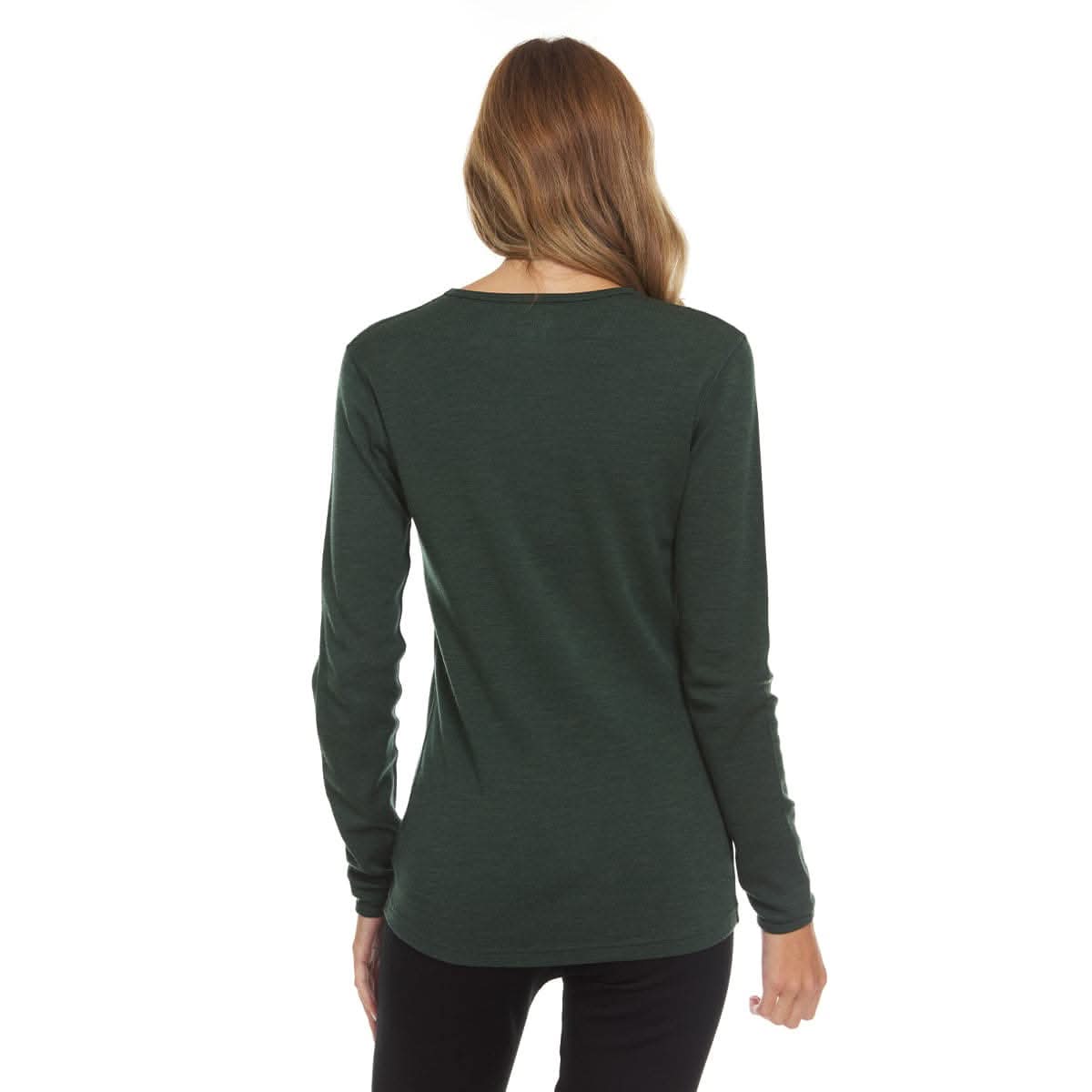 Midweight Women's Wool Crew Top -  100% Merino Wool - Osadia Concept Store