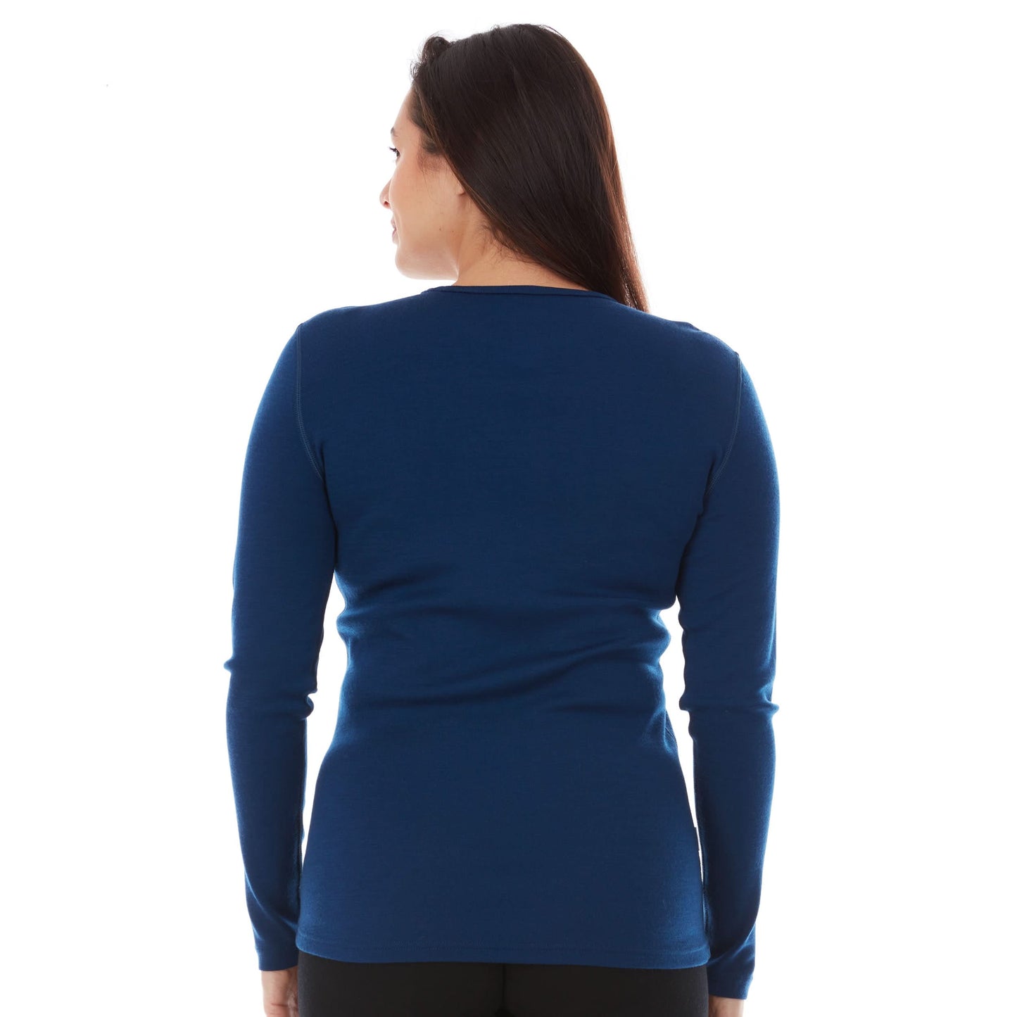 Midweight Women's Wool Crew Top -  100% Merino Wool - Osadia Concept Store