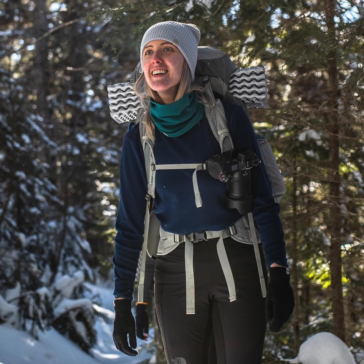 Midweight Women's Wool Crew Top -  100% Merino Wool - Osadia Concept Store