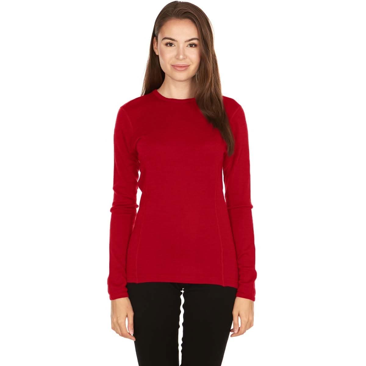 Midweight Women's Wool Crew Top -  100% Merino Wool - Osadia Concept Store