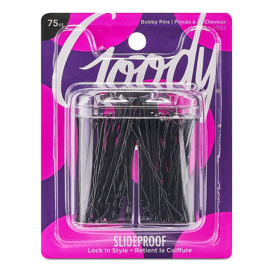 Goody Black Bobby Pins In Magnetic Box