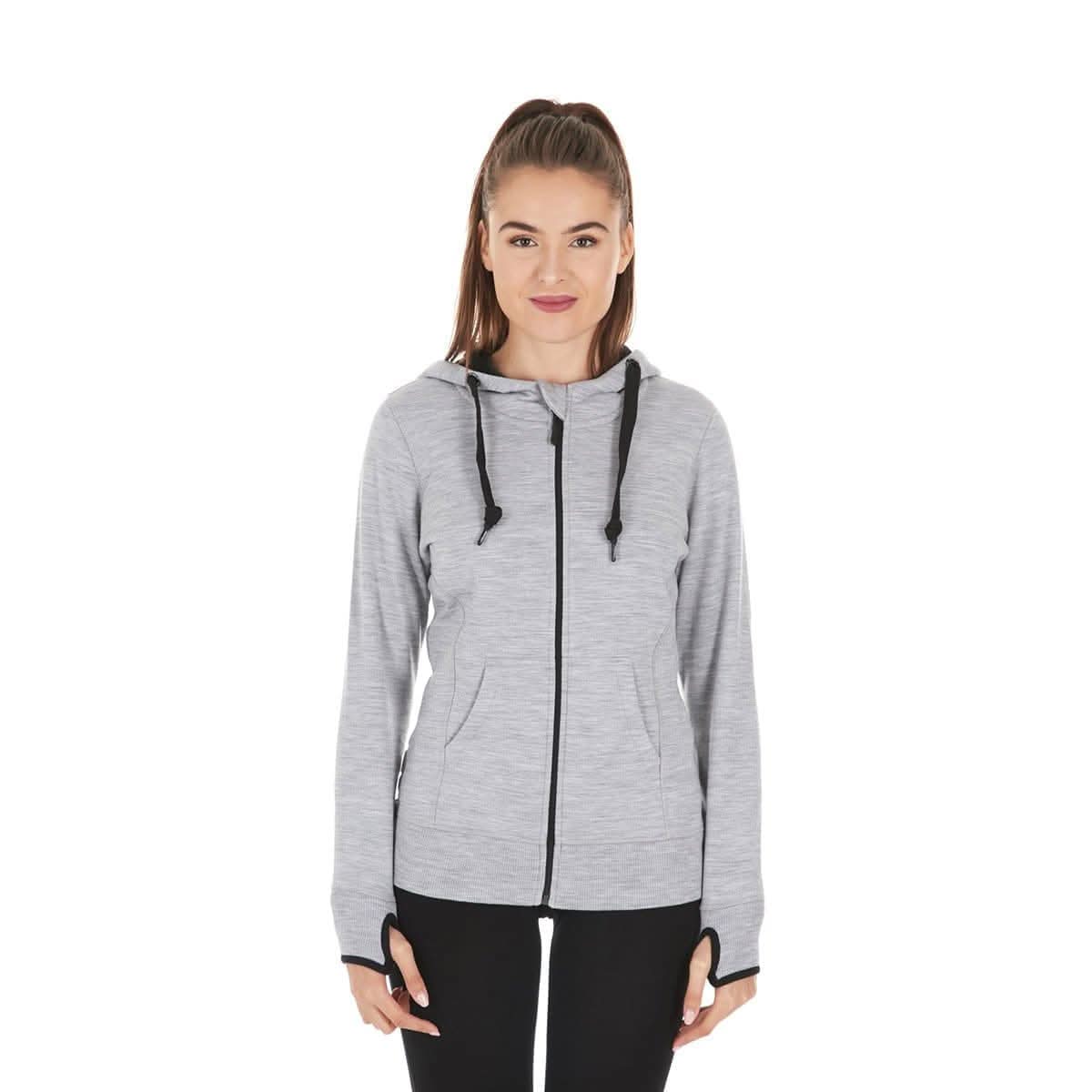 Women's Brushed Merino Wool Full-Zip Hoodie - Heavyweight - Osadia Concept Store