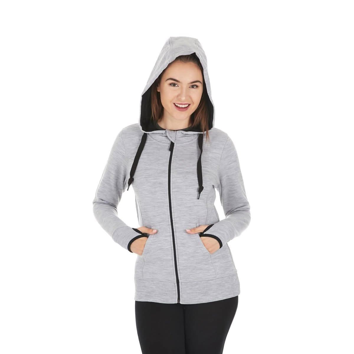 Women's Brushed Merino Wool Full-Zip Hoodie - Heavyweight - Osadia Concept Store