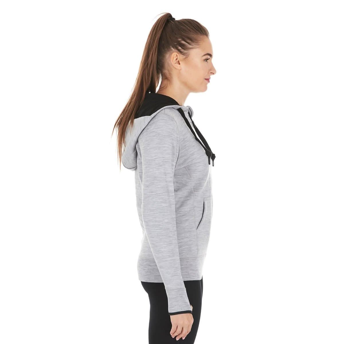 Women's Brushed Merino Wool Full-Zip Hoodie - Heavyweight - Osadia Concept Store
