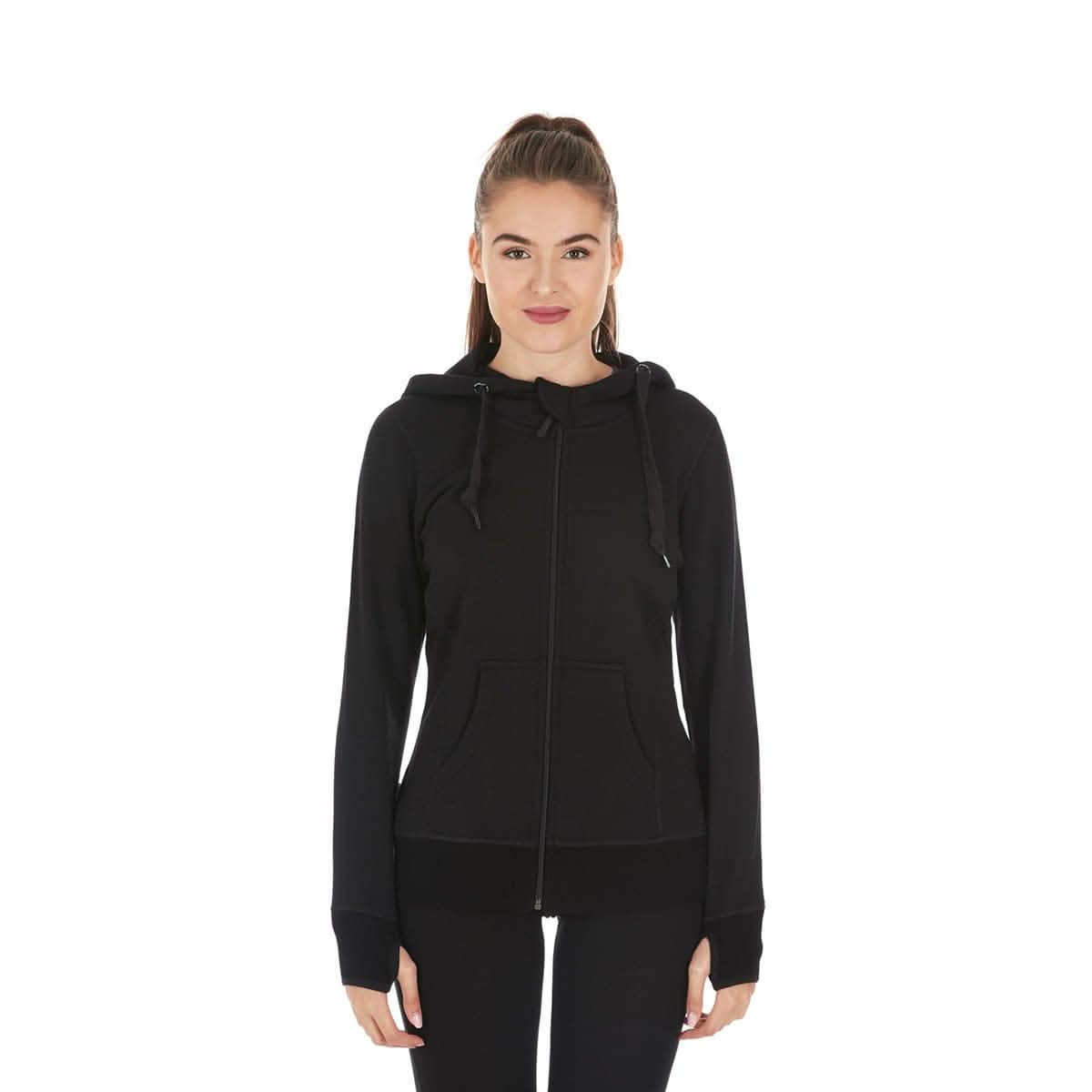 Women's Brushed Merino Wool Full-Zip Hoodie - Heavyweight - Osadia Concept Store