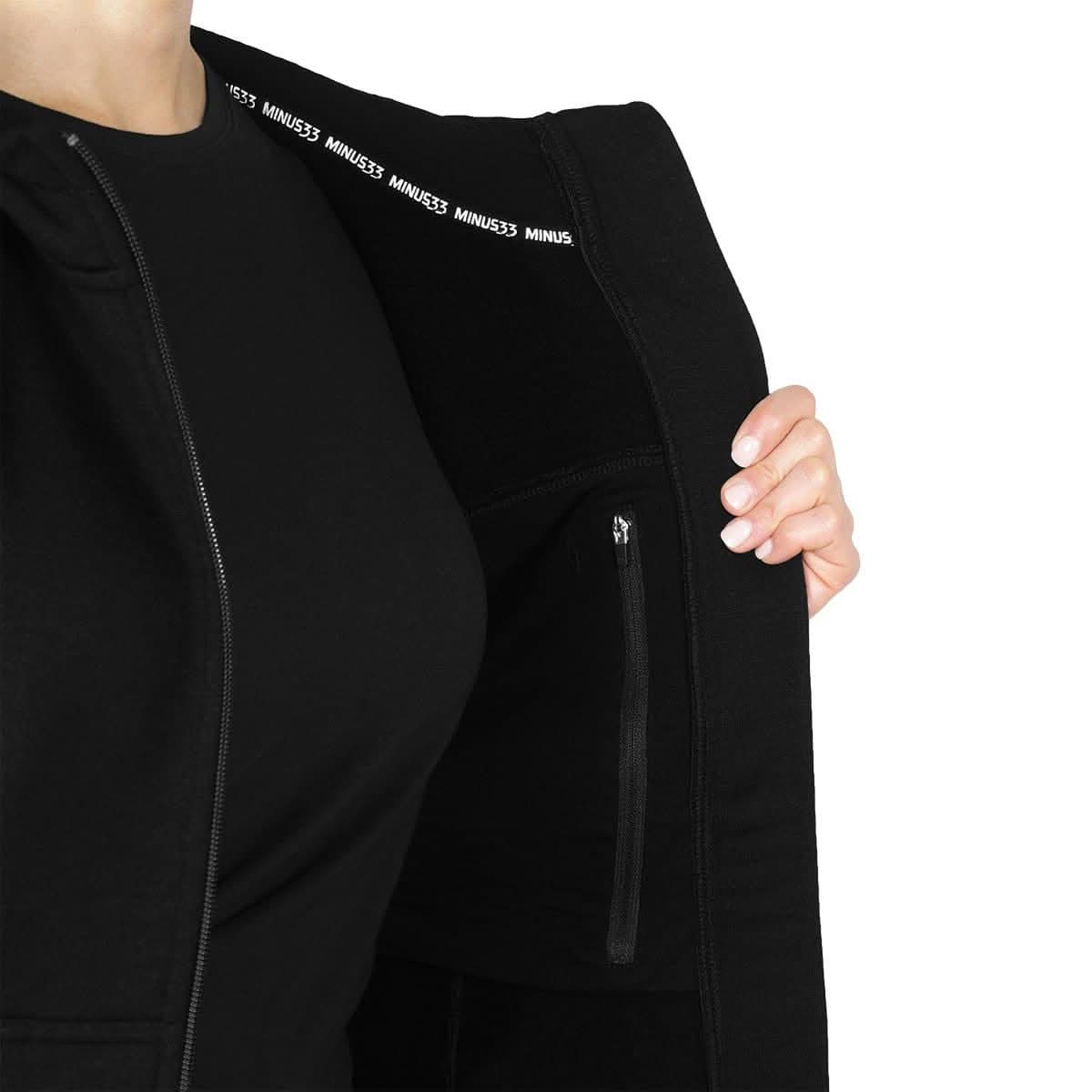 Women's Brushed Merino Wool Full-Zip Hoodie - Heavyweight - Osadia Concept Store