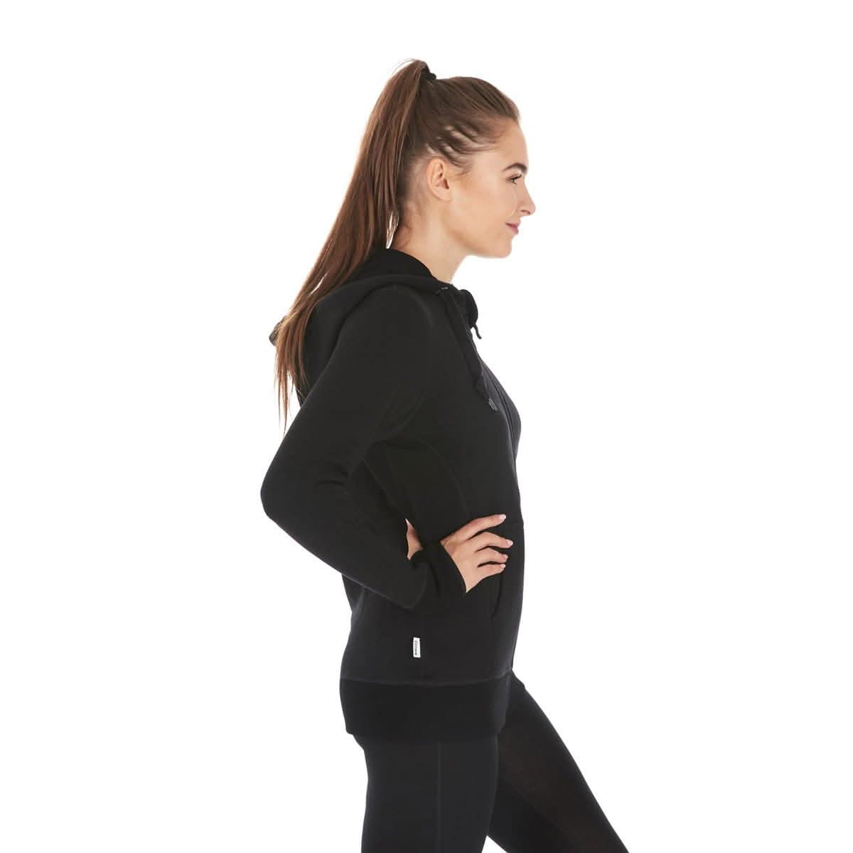 Women's Brushed Merino Wool Full-Zip Hoodie - Heavyweight - Osadia Concept Store