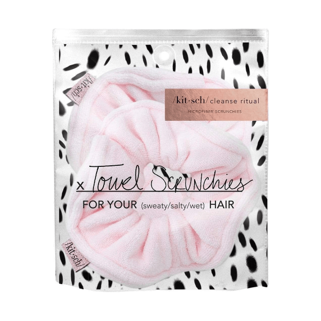 KitSch Towel scrunchies Blush