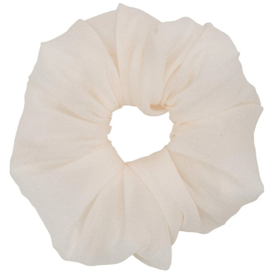 KitSch Dinner Scrunchie 4' - Cream