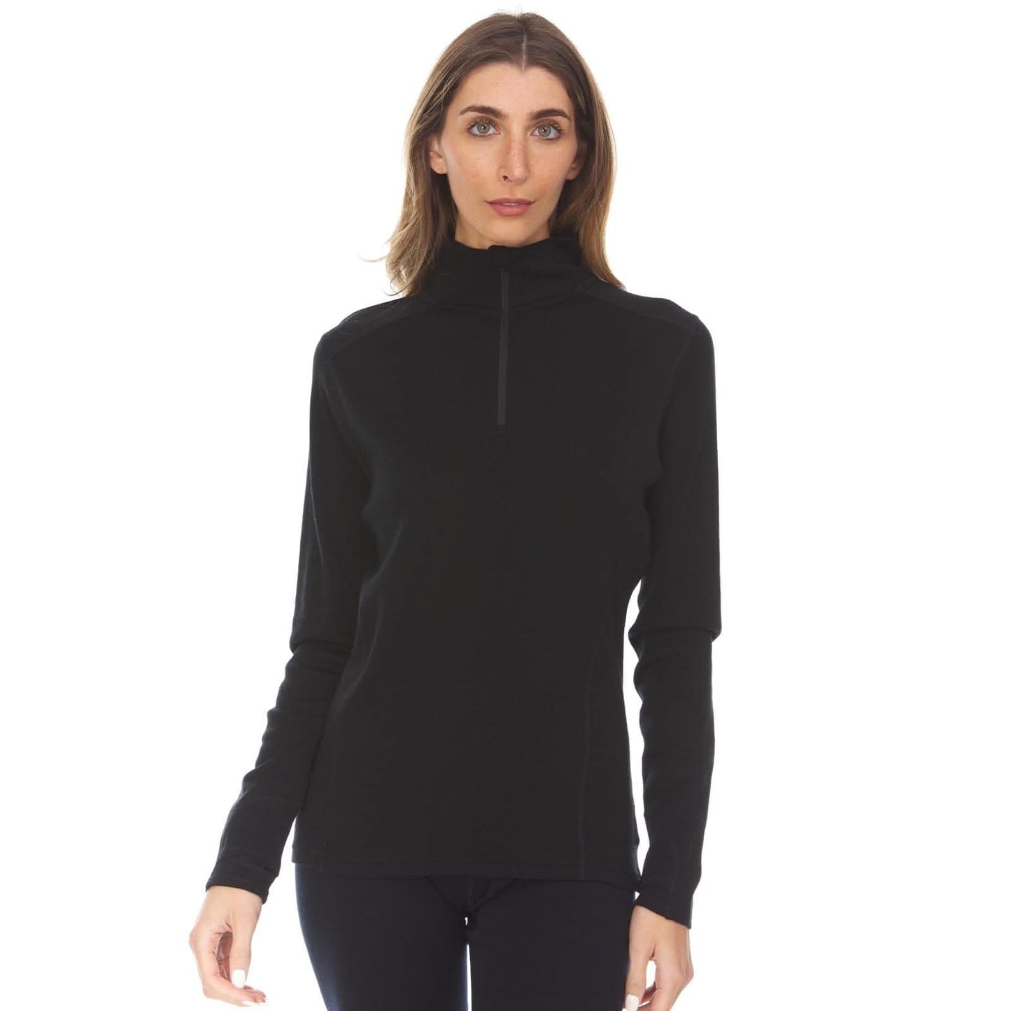 Midweight Women's Wool 1/4 Zip - 100% Merino Wool - Osadia Concept Store