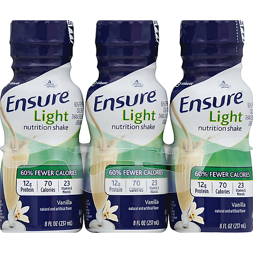Ensure Light Nutrition Shake Vanilla Ready-to-Drink 8 Fl Oz Bottles