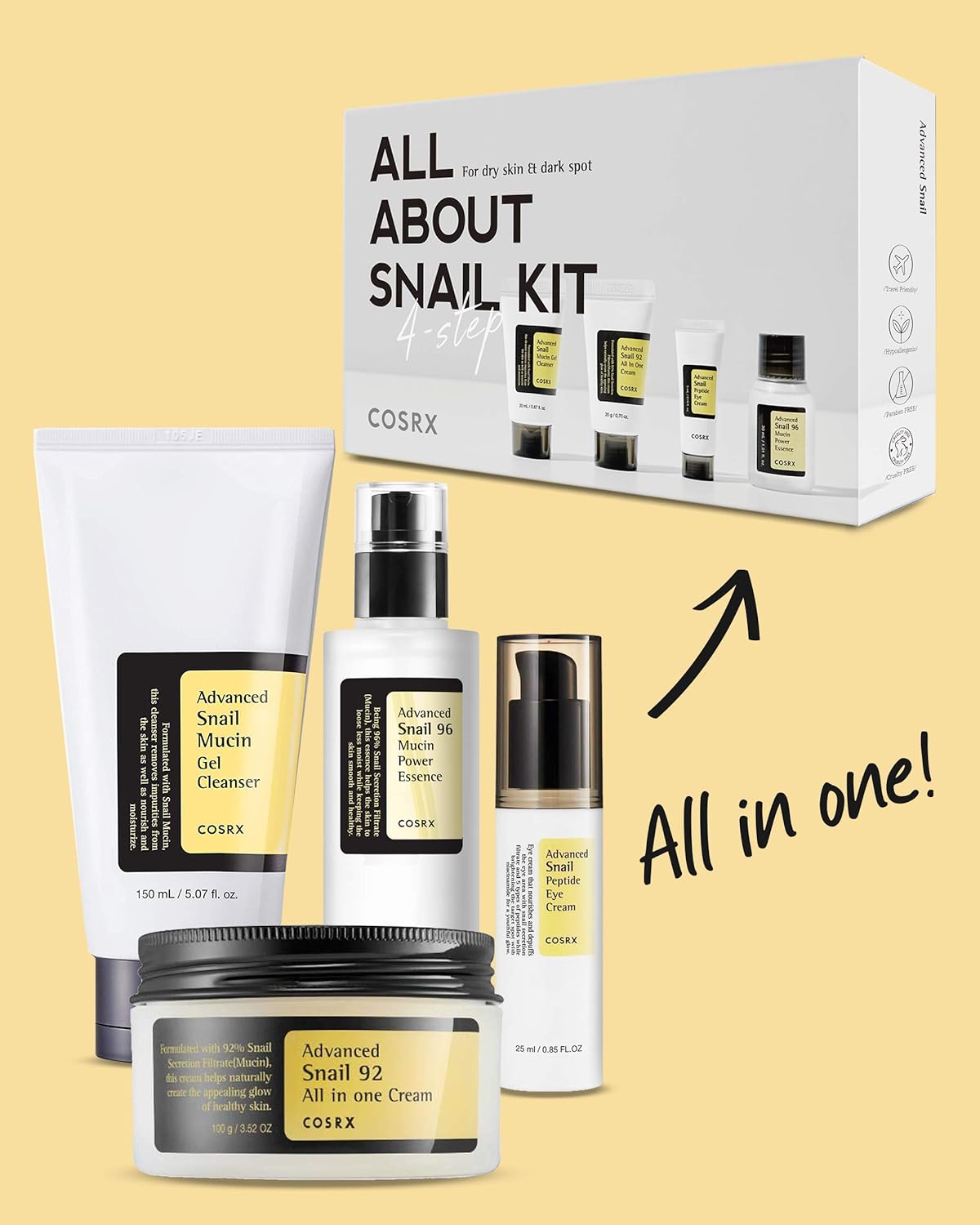 Cosrx All About Snail Kit 4-Step - Osadia Concept Store