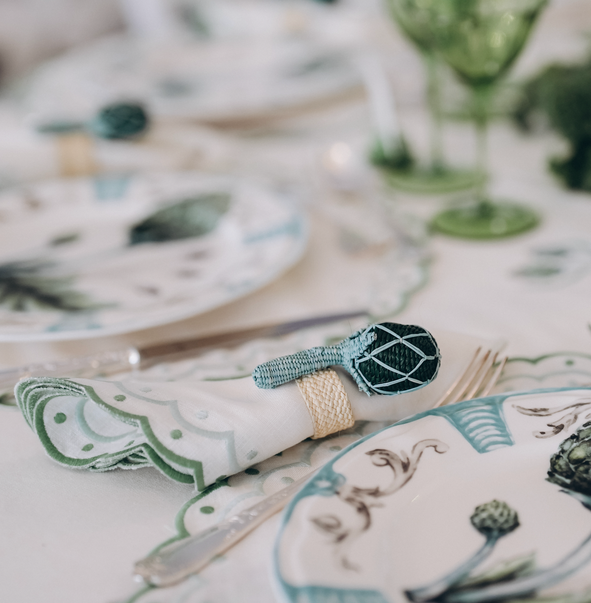 S/4 Artichoke Napkin Rings