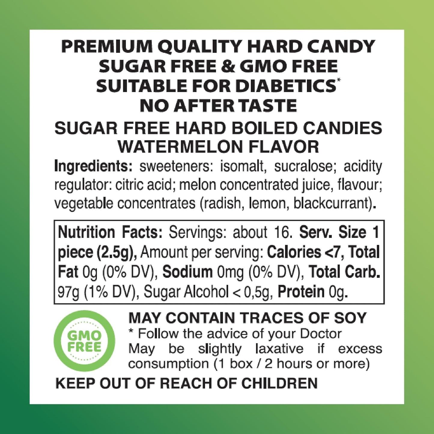 Swiss Imports Melon Sugarfree Candy Bonbons - 1.4oz