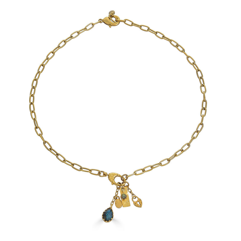 Labradorite Talisman Drop Necklace