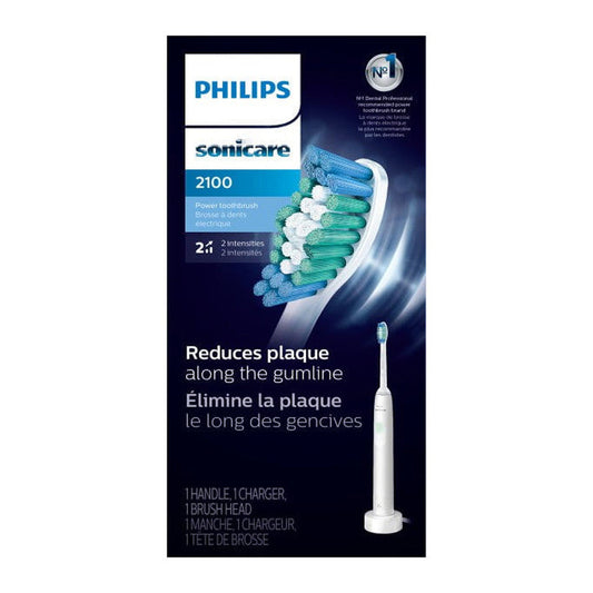 Philips Sonicare 2100 Rechargeable Electric Power Toothbrush, White Mint HX3661/04