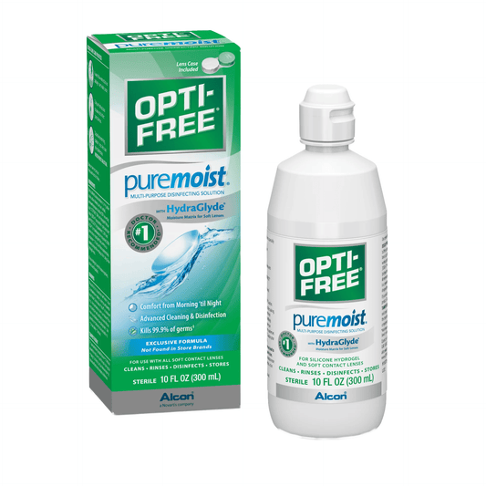 Opti-Free Pure Moist With Hydra Glyde Multi Purpose Disinfection Solution 10 Fl Oz